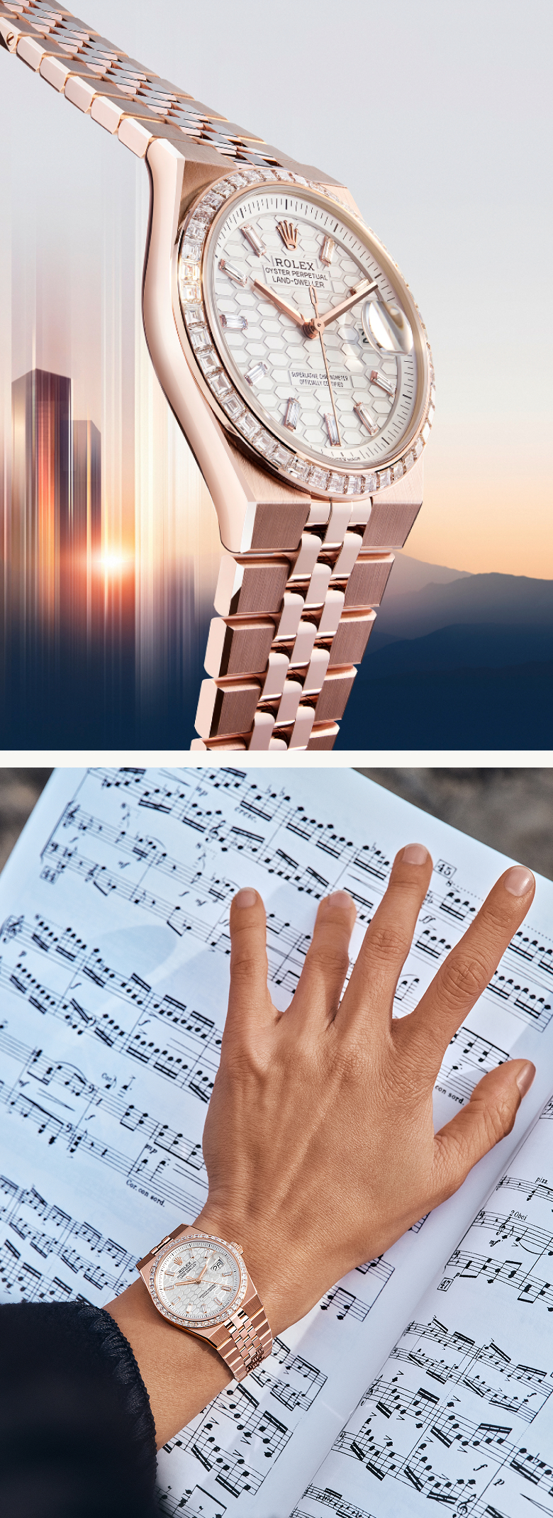 rolex the land dweller m127285tbr 0002 2501fj 003 and ywang 2412rp 4 portrait