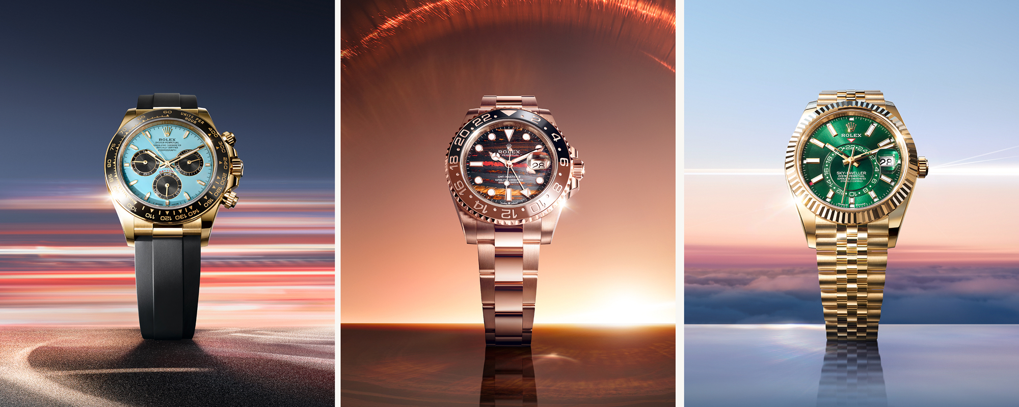 rolex new watches 2025 new dials oyster case m126518ln 0014 2501 and m126715chnr 0002 m336938 0008 landscape