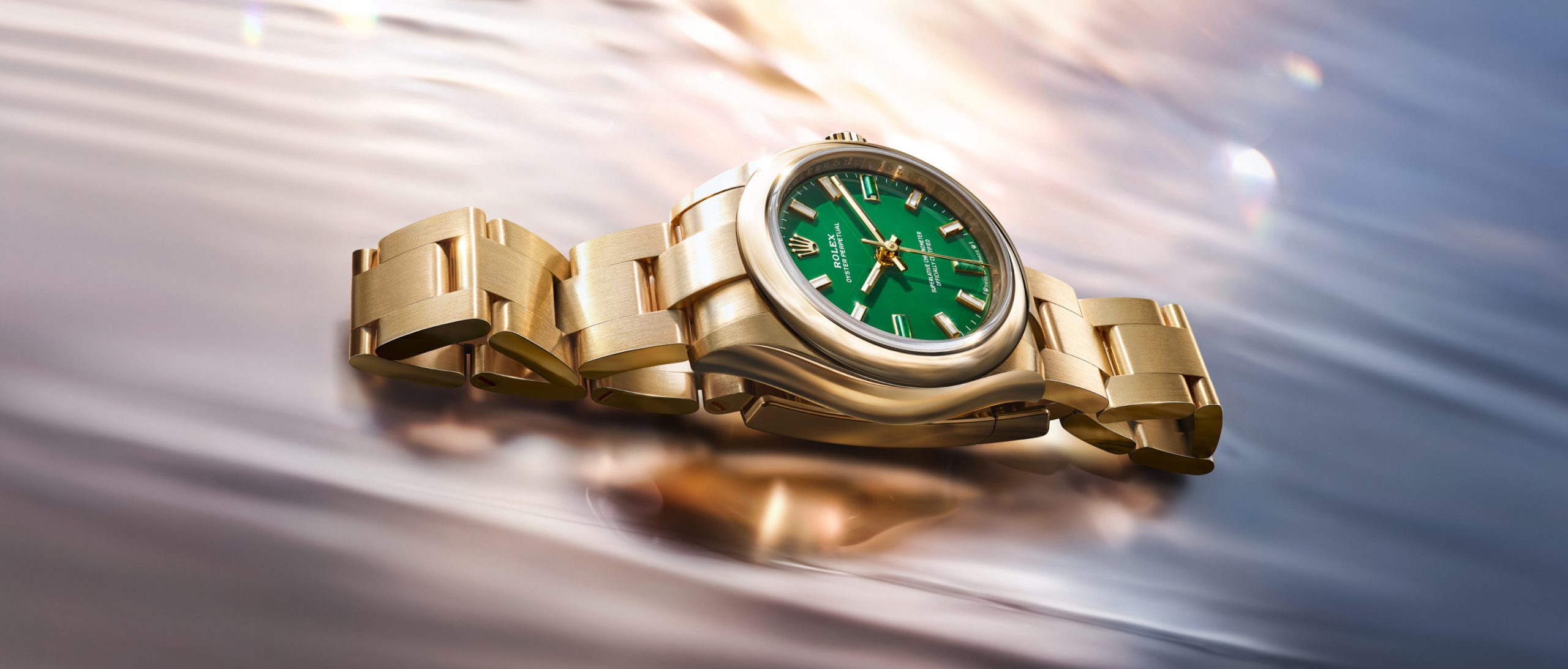 rolex new watches 2026 the oyster perpetual 28 and 34 m124205 0002 and m276208 0002 ambiance landscape