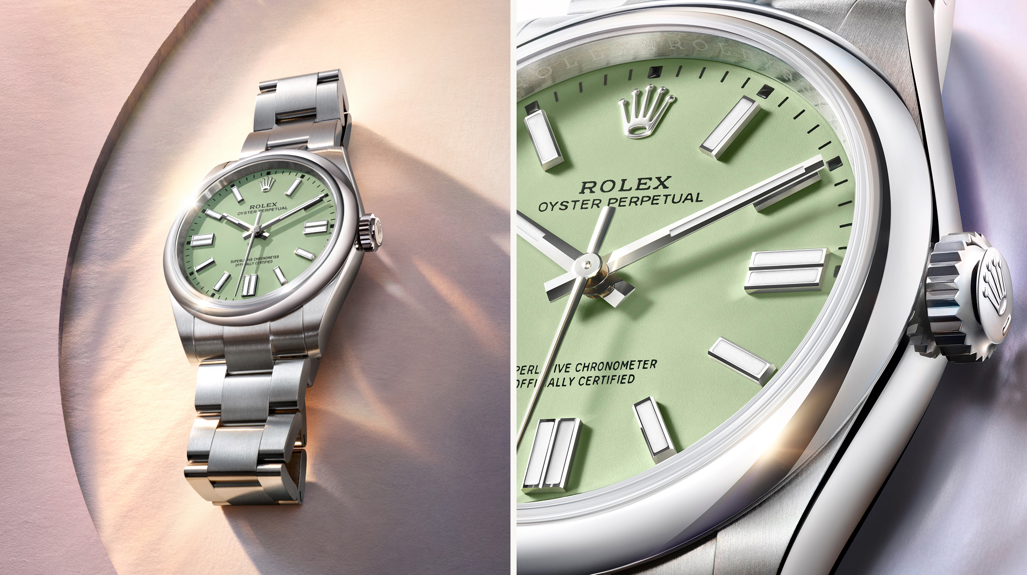 rolex new watches 2025 oyster perpetual oyster case m134300 0006 2501stojan 003 and m134300 0006 2412uf 002 landscape
